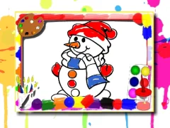 Spel Winter Coloring Book online