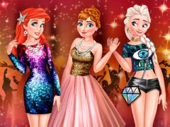 Juego Princesses Glittery Party en línea