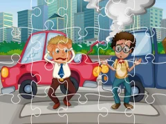 Crash Car Jigsaw — free online game