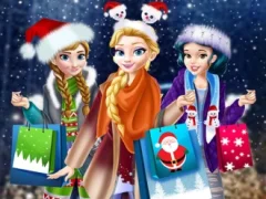 Princess Christmas Mall Shopping — bezplatná online hra