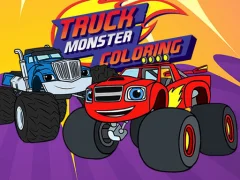 Spill Truck Monster Coloring online