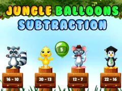 Игра Jungle Balloons Subtraction онлайн