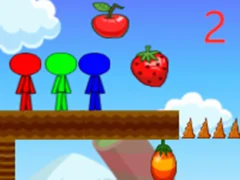 Stickman Bros In Fruit Island 2 — joc online gratuit