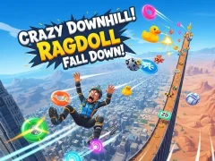 Crazy Downhill! Ragdoll Fall Down! — free online game