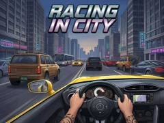 Leikur Racing in City á netinu