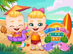 Spil Mike & Mia Beach Day online