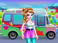 Girly Ice Cream Truck Car Wash — free online game