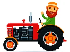 Cartoon Farm Traktors — free online game