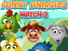 თამაში Funny Animals Match 3 ონლაინ