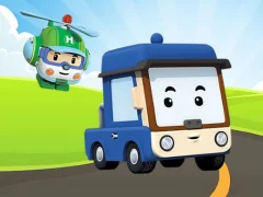 Permainan Robocar Poli Jigsaw  talian
