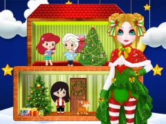 Christmas Puppet Princess House — free online game