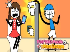 Гульня Thief Stick Puzzle Man Escape онлайн