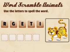 Игра Word Scramble Animals онлайн
