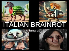 Italian Brainrot tung Tung Quiz — nemokamas žaidimas internete