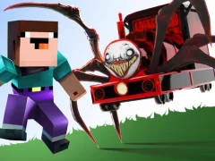 Noob vs Spider Train — free online game