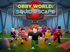Obby World Squid Escape — free online game