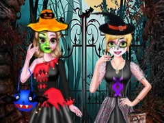 Sister's Halloween Dresses — free online game