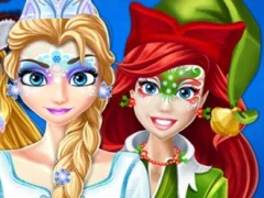 Christmas Face Painting — ücretsiz çevrimiçi oyun