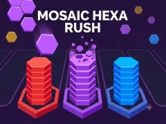 Leikur Mosaic Hexa Rush á netinu