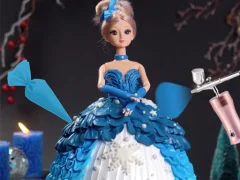 Leikur Icing On Doll Cake á netinu
