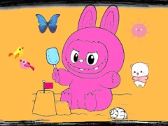 Spel Labubu Coloring Adventure online