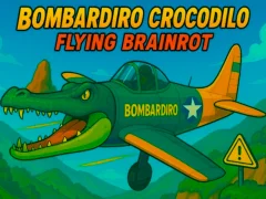 Mchezo Bombardiro Crocodilo Flying Brainrot online