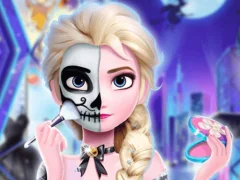 Permainan Elsa's Halloween Party Tattoo secara online