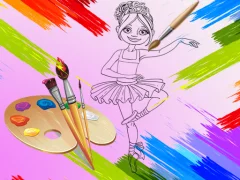 Spill Little Ballerinas Coloring online