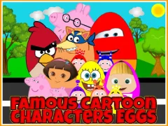 Jeu Famous Cartoon Characters Eggs en ligne