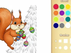 Christmas Animal Coloring Book for Kids — безплатна онлайн игра
