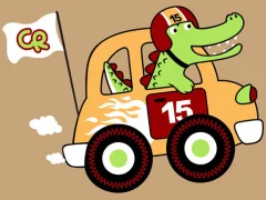 Spill Fast Racing Cars Coloring online