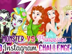 Permainan Monster High Vs. Disney Princesses Instagram Challenge  secara online