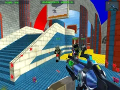 Spel Blocky Gun Paintball 3 online