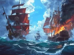 Pirate Ships: Build and Fight — لعبة مجانية اون لاين