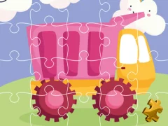 Cute Kids Trucks Jigsaw — free online game