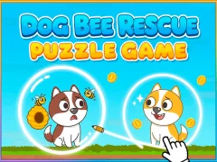 Mchezo Dog Bee Rescue Puzzle Game online
