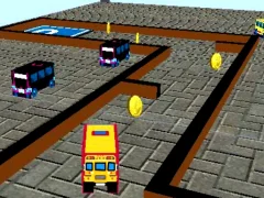 Cluiche School Bus 3D Parking ar líne