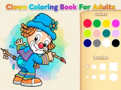 Clown Coloring Book For Adults — free online game