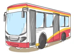 Mchezo Cartoon Bus Slide online