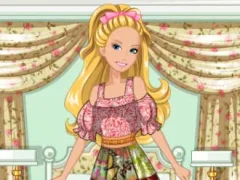 Xogo Barbie's Patchwork Peasant Dress en liña