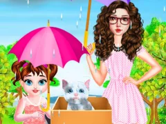 Baby Taylor Helping Kitten — free online game