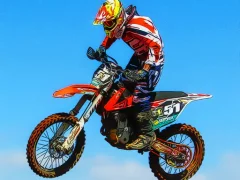 Flying Dirt Bike Stunts Puzzle — free online game