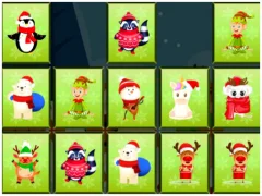 Spil Animals Memory - Xmas online