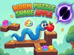 Mchezo Worm Puzzle Snake Apple online