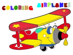 Coloring Book Airplane — لعبة مجانية اون لاين