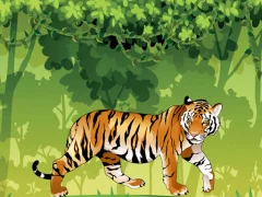 Игра Angry Tiger Coloring онлајн