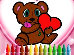 Spill Animals Valentine Coloring online