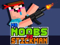Mr Noobs vs Stickman — безплатна онлайн игра