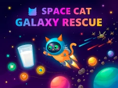 Mchezo Space Cat Galaxy Rescue online