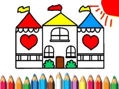 Spel Doll House Coloring Book online